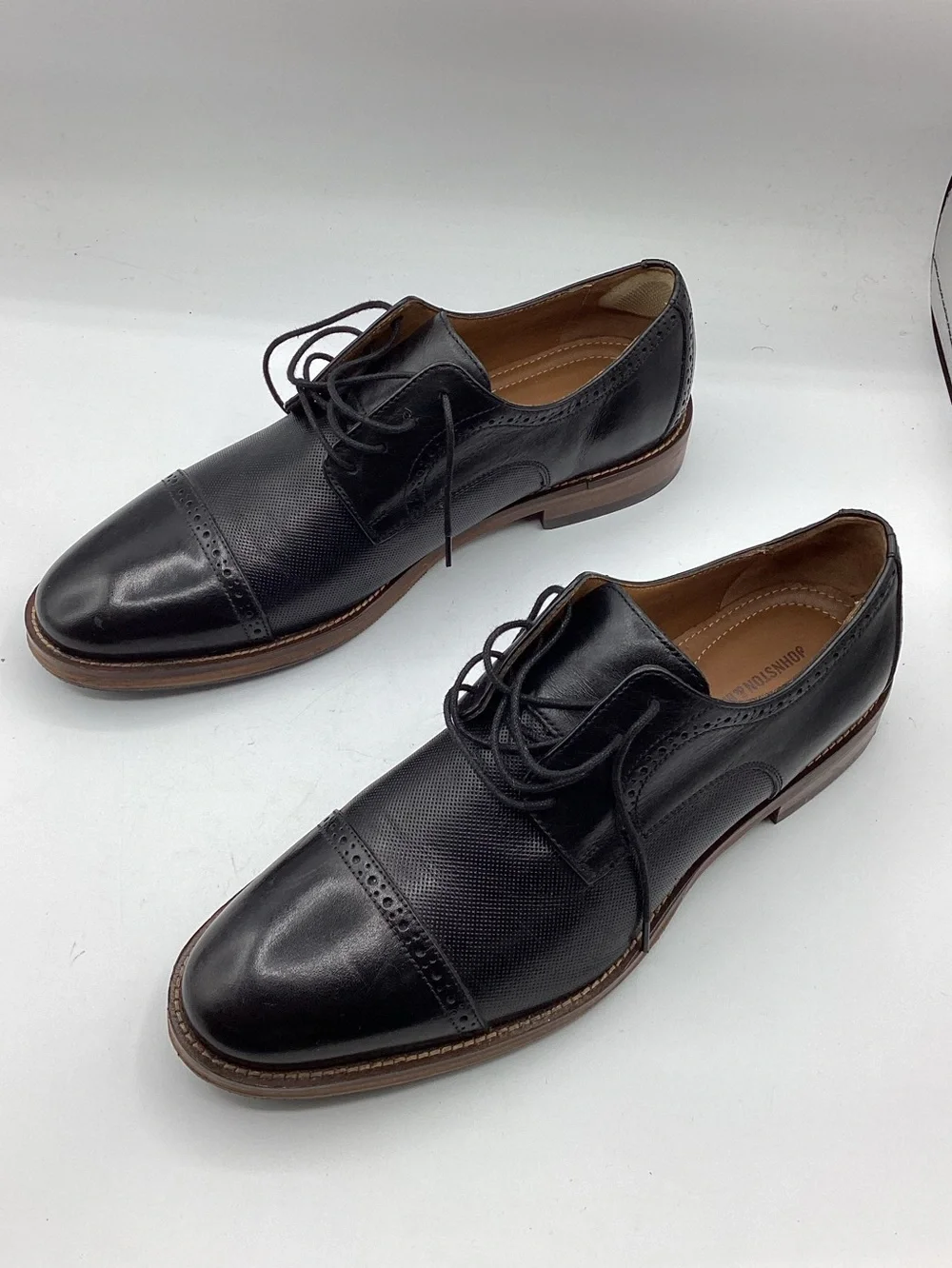 Johnston & Murphy Sutton Embossed Cap Toe Oxfords, Men’s size 10.5